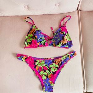 Topshop Floral Bikini
